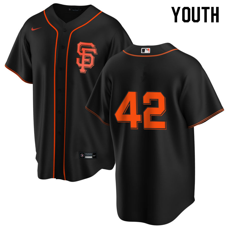 Nike Youth #42 Jackie Robinson San Francisco Giants Baseball Jerseys Sale-Black